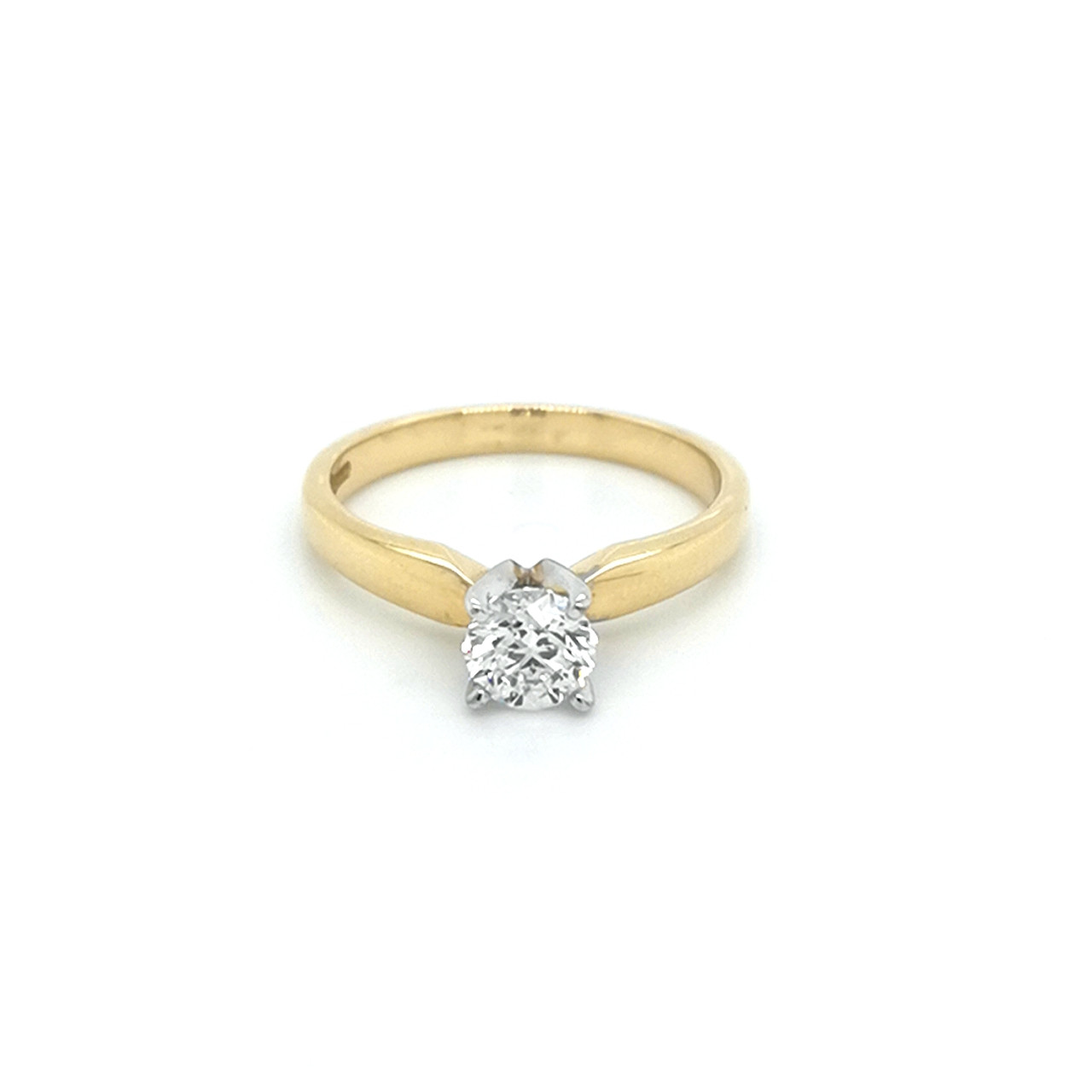 SH Jewellery - Classic semi-halo engagement ring An intricate 18kt white  gold diamond ring featuring a combination of three-stone ring and semi-halo  design. The medium width band is claw set with round